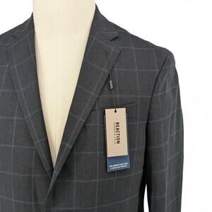 Kenneth Cole Men's Techni-Cole Slim-Fit Stretch Suit Jacket Blazer Blue 38 R